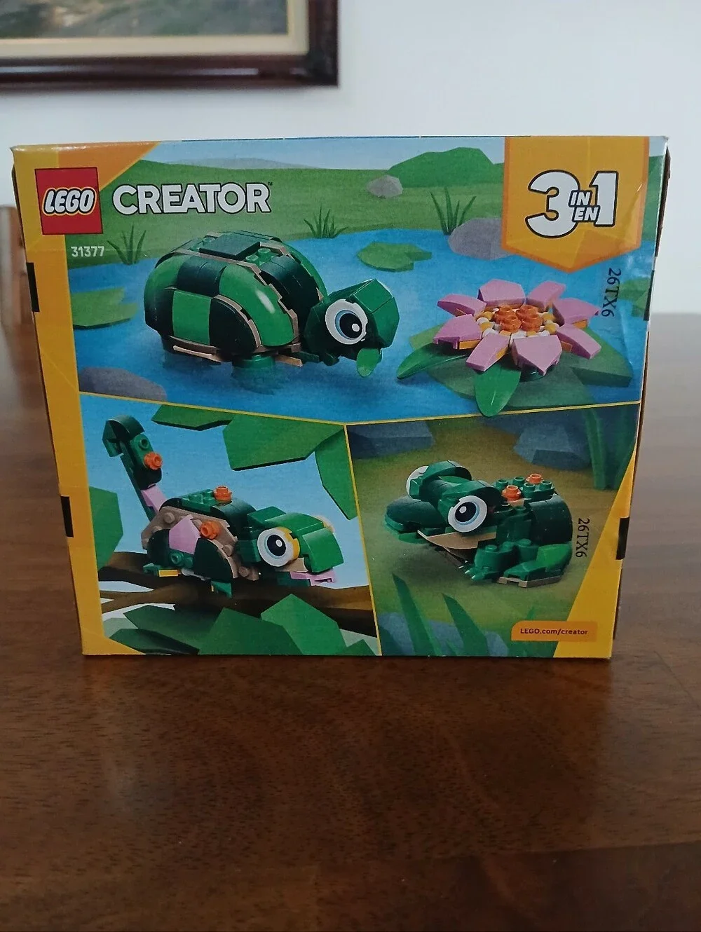 LEGO 3 In 1 Can Make Turtle, Chameleon Or Frog. Ages 7+ 124 Pcs NWT